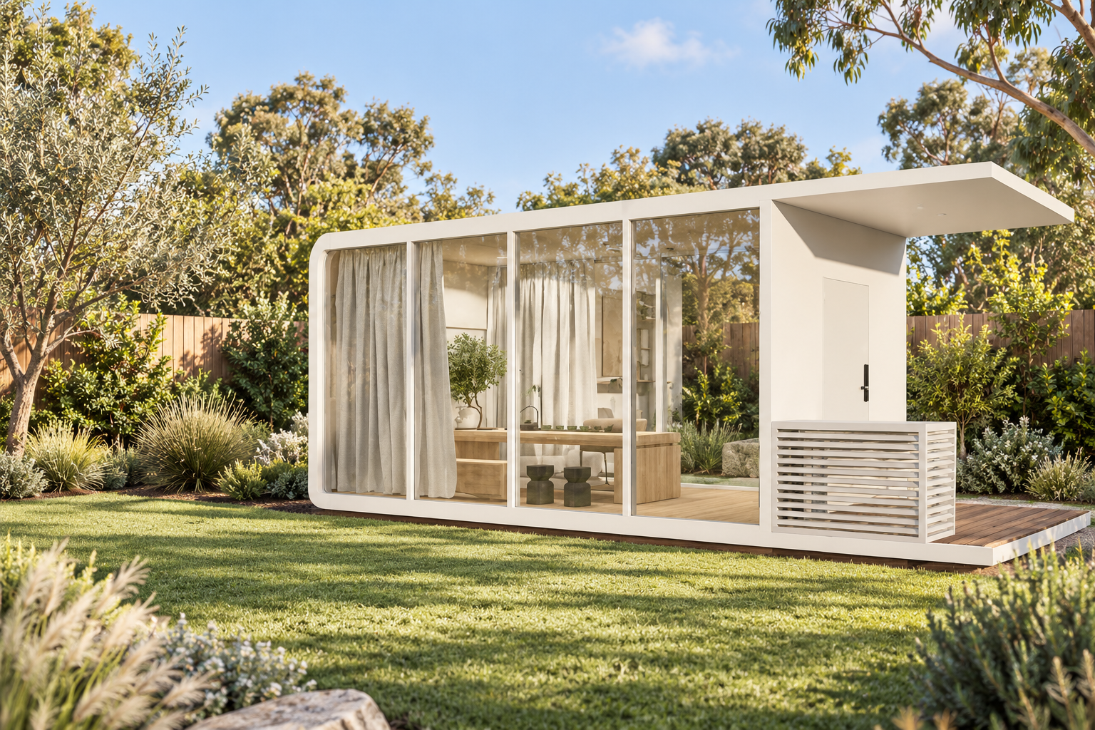White Pavilion Studio in Garden White Pavilion Studio in Garden